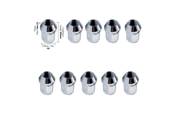 Παξιμαδι Κωνικο 14x1,5 (33mm) (19) 10ΤΕΜ.