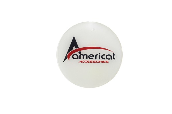 Americat Μονογραμμα Αυτοκολλητα Ζαντων 7,2 Cm ΛΕΥΚΟ/ΚΟΚΚΙΝΟ/ΜΑΥΡΟ Σμαλτου - 4 ΤΕΜ.
