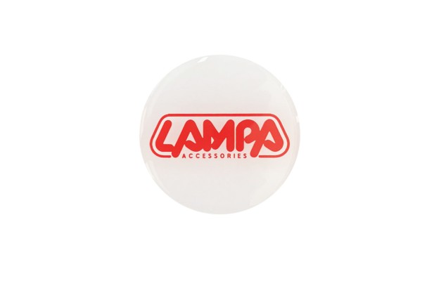 Lampa Αυτοκολλητα Ζαντων 5,5 Cm ΛΕΥΚΟ/ΚΟΚΚΙΝΟ Σμαλτου - 4 ΤΕΜ.