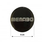 Menabo Αυτοκολλητα Ζαντων 5 Cm ΛΕΥΚΟ/ΜΑΥΡΟ Σμαλτου - 4 ΤΕΜ.