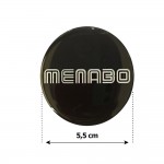 Menabo Αυτοκολλητα Ζαντων 5,5 Cm ΛΕΥΚΟ/ΜΑΥΡΟ Σμαλτου - 4 ΤΕΜ.