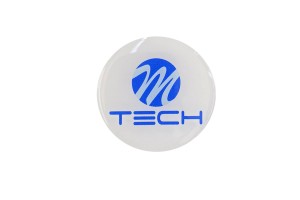 Mtech Αυτοκολλητα Ζαντων 5 Cm ΛΕΥΚΟ/ΜΠΛΕ Σμαλτου - 4 ΤΕΜ.