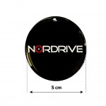Nordrive Αυτοκολλητα Ζαντων 5 Cm ΛΕΥΚΟ/ΜAYΡO/KOKKINO Σμαλτου - 4 ΤΕΜ.