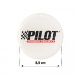 Pilot Αυτοκολλητα Ζαντων 5,5 Cm ΛΕΥΚΟ/ΜΑΥΡΟ/ΚΟΚΚΙΝΟ Σμαλτου - 4 ΤΕΜ.