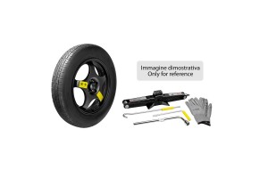 Ρεζερβα Σιδερενια 155/80-19ΚΑΡΕ 5x112 Κεντρο 66,6mm No Stop Κιτ Με ΓΡΥΛΟ+ΜΠΟΥΛΟΝΟΚΛΕΙΔΟ+ΤΣΑΝΤΑ