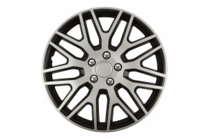 Τασι 15" Dakar Nc ΑΣΗΜΙ/ΜΑΥΡΟ - Amio Σετ 4ΤΕΜ Σε Koyti