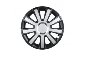 Τασι 14" Flash ΜΑΥΡΟ-ΑΣΗΜΙ - Amio Σετ 4ΤΕΜ Σε Σακουλα Ναυλον