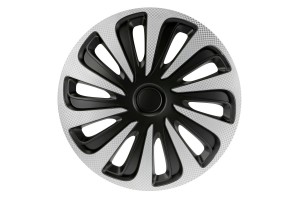 Lampa - Τάσι Αυτοκινήτου 13’’ Kojin Carbon TECH-ONE Από Υλικό Abs Ασημί / Μαύρο - 1 Tem (L3147.1)