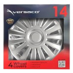 Τασι 14" Hubcap Luxury Ασημι Με Διαμετρο Για Σημα 6,5cm Σετ Σε ΚΟΥΤΙ- 4 ΤΕΜ.