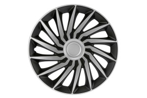 Lampa - Τάσια Tokyo Silver/Black 14'' Tech-One Σε Μαύρο/Ασημί Χρώμα Για Σιδερένιες Ζάντες Αυτοκινήτου Από Abs - Σετ 4 Τεμ. (L3146.1)