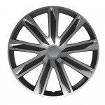 Lampa - Σετ Τάσια Αυτοκινήτου 14’’ Raze Silver/Black Από Υλικό Abs Σε Ασημί Με Μαύρο Χρώμα - 4 Tem (L3149.1)