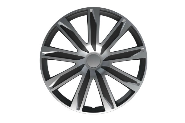 Lampa - Σετ Τάσια Αυτοκινήτου 14’’ Raze Silver/Black Από Υλικό Abs Σε Ασημί Με Μαύρο Χρώμα - 4 Tem (L3149.1)