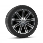 Lampa - Σετ Τάσια Αυτοκινήτου 14’’ Raze Silver/Black Από Υλικό Abs Σε Ασημί Με Μαύρο Χρώμα - 4 Tem (L3149.1)