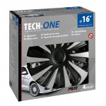 Lampa - Σετ Τάσια Αυτοκινήτου 16’’ Kojin Carbon TECH-ONE Από Υλικό Abs Ασημί / Μαύρο - 4 Tem (L3148.0) Lampa - Σετ Τάσια Αυτοκινήτου 16’’ Kojin Carbon TECH-ONE Από Υλικό Abs Ασημί / Μαύρο - 4 Tem (L3148.0)