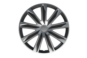 Lampa - Σετ Τάσια Αυτοκινήτου 16’’ Raze Silver/Black Από Υλικό Abs Σε Ασημί Με Μαύρο Χρώμα - 4 Tem (L3149.3)