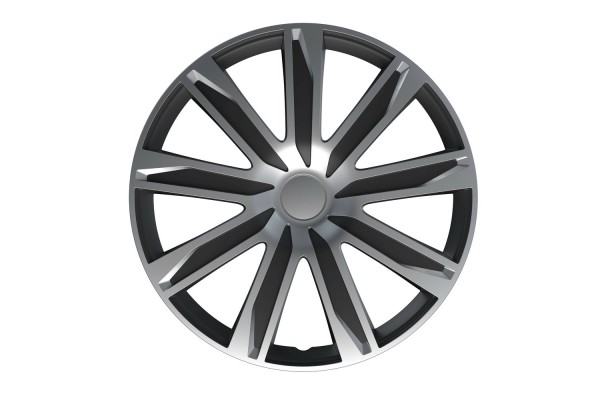 Lampa - Σετ Τάσια Αυτοκινήτου 16’’ Raze Silver/Black Από Υλικό Abs Σε Ασημί Με Μαύρο Χρώμα - 4 Tem (L3149.3)