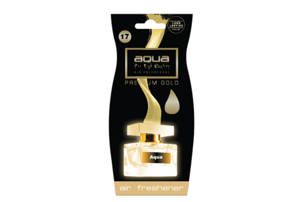 Αρωματικο Αυτοκινητου Κρεμαστο Premium Gold Drop Aqua - 1 TEM.