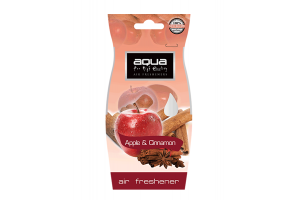 Αρωματικο Αυτοκινητου Κρεμαστο Με Αρωμα ΜΗΛΟ/ΚΑΝΕΛΑ (APPLE/CINNAMON) Aqua - 1 TEM.