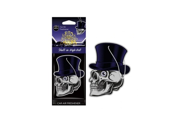 Αρωματικο Κρεμαστο Aroma Car Muertos Skull In Hat Black Oud Αmio - 1 TEM.