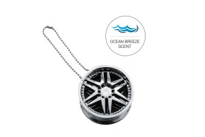 Αρωματικο Κρεμαστο Σε Σχημα Ζαντας Chrome Wheel Ocean Breeze 6cm Simoni Racing - 1 TEM.