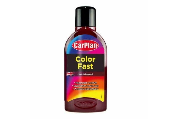 Υγρο Επιδιορθωσης Βαφης Με Κερι Σε Σκουρο Κοκκινο Χρωμα Carplan Color Fast 500ml