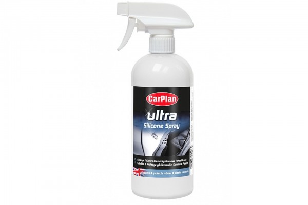 Σιλικονη Γυαλισματος Πλαστικων & Λαστιχενιων Επιφανειων Carplan Ultra Silicone Spray 500ml