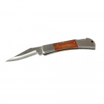 Σουγιας / Μαχαιρι Τσεπης Pocket Knife Inox Με Ξυλινη Λαβη 18x11,5x23cm Σε Σταντ Lampa - 24 ΤΕΜ.