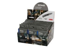 Σουγιας / Μαχαιρι Τσεπης / Πολυεργαλειο Outdoor Inox Με Κλιπ Για Ζωνη 18x15x23cm Σε Σταντ Lampa - 18 ΤΕΜ.