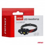 Φακος Κεφαλης Εργασιας XPG+COB Led Με Στρομπο 1200mAh Επαναφορτιζομενος Amio Φακος Κεφαλης Εργασιας XPG+COB Led Με Στρομπο 1200mAh Επαναφορτιζομενος Amio