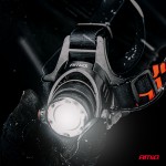 Amio - Φακός Κεφαλής Εργασίας Τύπου T6 Led Χωρητικότητα Μπαταρίας 3600mAh - 1 τεμ. (04664/AM)