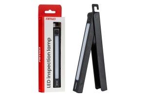 Amio - Φακός Εργασίας Χειρός Ανακλινόμενος Τύπου XTE+SMD Led Χωρητικότητα Μπαταρίας 600mAh Μήκος 15cm Διάσταση 17x24x187mm - 1 τεμ. (04669/AM)