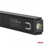 Amio - Φακοί Εργασίας Χειρός Ανακλινόμενοι Τύπου XTE+SMD Led Χωρητικότητα Μπαταρίας 600mAh Μήκος 15cm - 10 τεμ. (04670/AM)