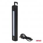 Amio - Φακοί Εργασίας Χειρός Ανακλινόμενοι Τύπου XTE+SMD Led Χωρητικότητα Μπαταρίας 600mAh Μήκος 15cm - 10 τεμ. (04670/AM)