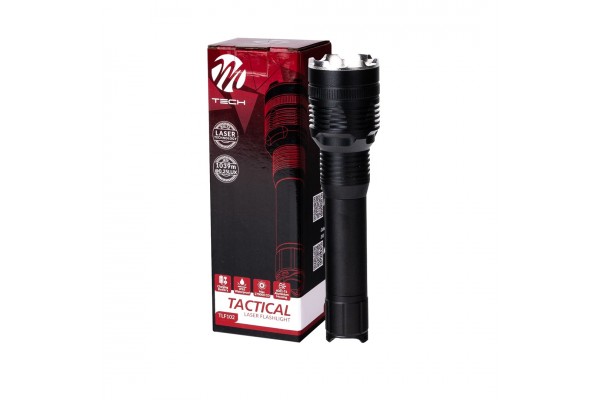 Φακος Χειρος 1x10W 240lm IP65 171mm Φ42mm 3300mAh Li-ion Tactical Laser Flashlight M-TECH - 1 Τεμ.