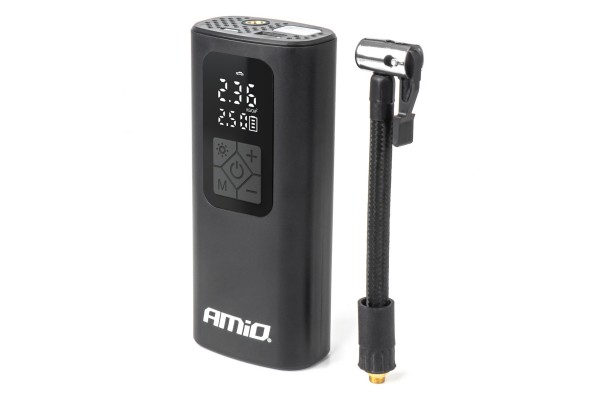 Amio - Κομπρεσερ Αερα Με USB-C 10BAR 150PSI 20L/MIN 40W Με Ψηφιακη Οθονη & Φακο Led 1ΤΕΜ. (04377/AM)