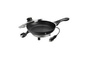 Τηγανι Ηλεκτρικο Electric Frying Pan 12V 180W 13A Φ20cm 360ml Με Φις Αναπτηρα Lampa - 1 ΤΕΜ.