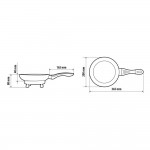 Τηγανι Ηλεκτρικο Electric Frying Pan 12V 180W 13A Φ20cm 360ml Με Φις Αναπτηρα Lampa - 1 ΤΕΜ.