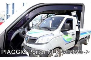 Ανεμοθραυστες Για Piaggio Porter NP6 2D 2021+ Ζευγαρι Απο Ευκαμπτο Φιμε Πλαστικο Heko - 2 Τεμ