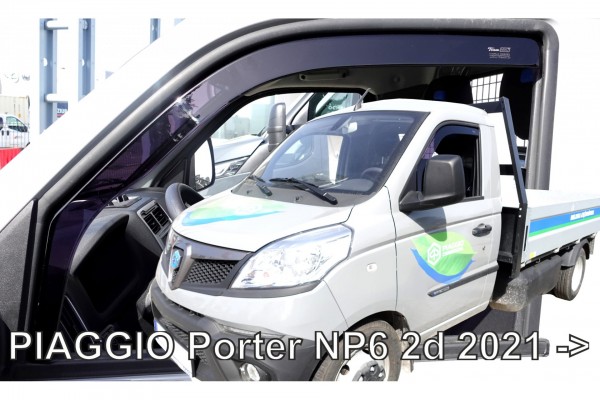 Ανεμοθραυστες Για Piaggio Porter NP6 2D 2021+ Ζευγαρι Απο Ευκαμπτο Φιμε Πλαστικο Heko - 2 Τεμ