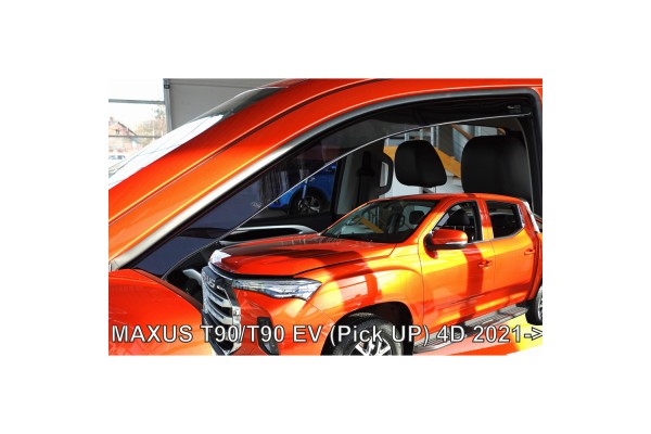 Ανεμοθραυστες Για Maxus T90/T90EV Pickup 4D 2021+ Ζευγαρι Απο Ευκαμπτο Φιμε Πλαστικο Heko - 2 Τεμ