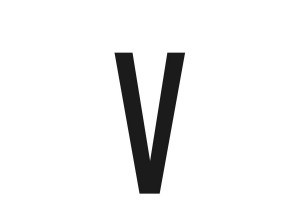 Αυτοκολλητο Γραμμα Πινακιδων 60x30cm "V"