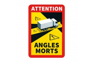 Lampa Προειδοποιητικό Σήμα Τυφλών Σημείων Φορτηγού Αυτοκόλλητο 170 x 250 mm L.