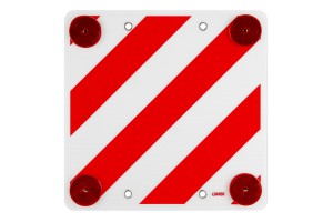 Ανακλαστικο Σημα Προεξεχοντος Φορτιου ΚΟΚΚΙΝΟ/ΑΣΠΡΟ 50x50cm Πλαστικο Πολυαιθυλενιο Lampa - 1 ΤΕΜ.