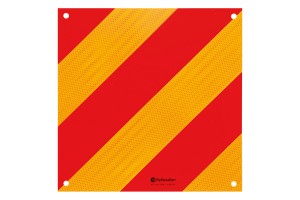 Ανακλαστικο Σημα Σε Πανελ Αλουμινιου ΚΟΚΚΙΝΟ/ΠΟΡΤΟΚΑΛΙ 423x423mm 1ΤΕΜ.