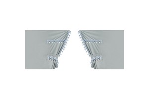 Κουρτινες Νταλικας Luxury Smart ΑΣΗΜΙ/ΜΠΛΕ Σετ Lampa - 5 ΤΕΜ.