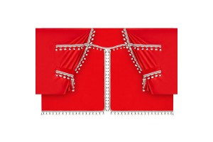 Κουρτινες Νταλικας Luxury Pro Cabin Κοκκινο / Μαυρο Σετ Lampa - 8 ΤΕΜ.