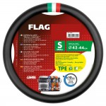 Καλυμμα Τιμονιου Φορτηγου Σημαια Ιταλιας Δερματινη Μαυρο (S) 42-44cm Οικολογικο & Αοσμο Lampa - 1 TEM.