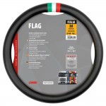 Καλυμμα Τιμονιου Φορτηγου Σημαια Ιταλιας Δερματινη Μαυρο (Μ) 44-46 Cm Οικολογικο & Αοσμο Lampa - 1 TEM.