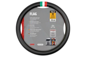 Καλυμμα Τιμονιου Φορτηγου Σημαια Ιταλιας Δερματινη Μαυρο (Μ) 44-46 Cm Οικολογικο & Αοσμο Lampa - 1 TEM.