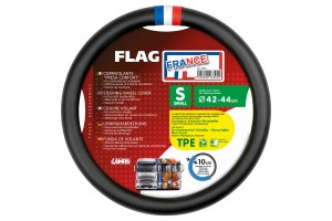 Καλυμμα Τιμονιου Φορτηγου Σημαια Γαλλιας Δερματινη Μαυρο (S) 42-44cm Οικολογικο & Αοσμο Lampa - 1 TEM.